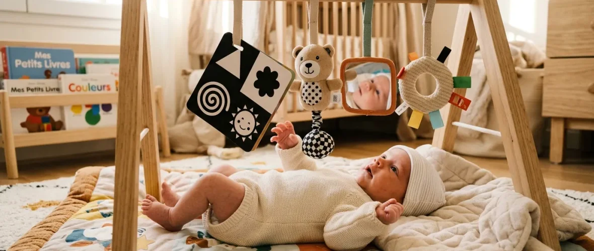 Quelles activités d'éveil proposer à un nouveau-né entre sa naissance et ses 3 mois ?