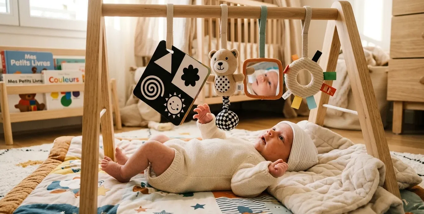 Quelles activités d'éveil proposer à un nouveau-né entre sa naissance et ses 3 mois ?