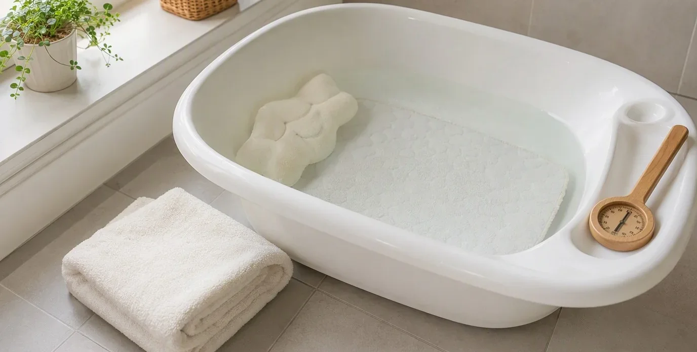 Bain bébé : aménager la baignoire pour un bain libre en toute sécurité