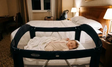 Voyager avec un bébé : le matériel indispensable pour recréer son rituel de sommeil à l’hôtel ou en location