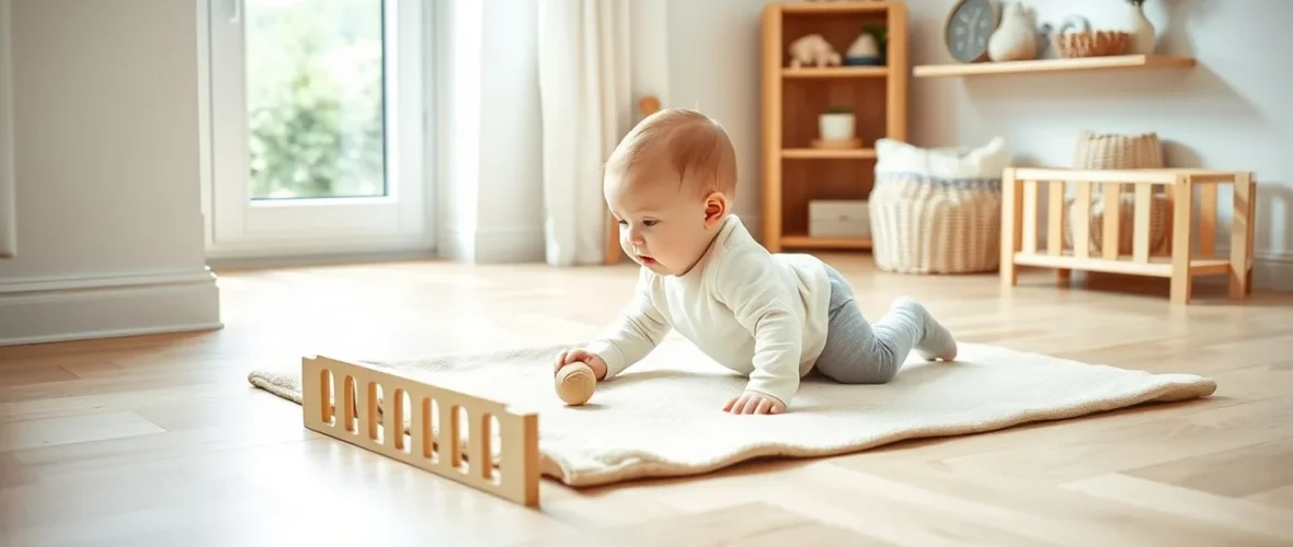 Aménager un espace de motricité libre sécurisé au sol pour bébé
